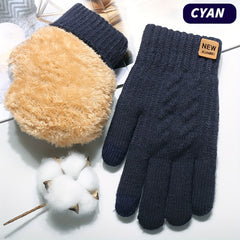 Winter Touch Screen Waterproof Knit Gloves for Men Women Anti Slip Thermal Warm