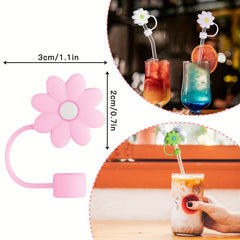 10pcs Soft Straw Dust Cap for 10mm Straw