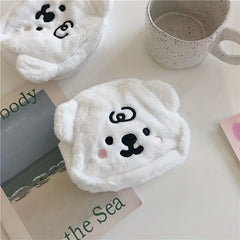 Kids Plush Bear Coin Purse Small Storage Bag