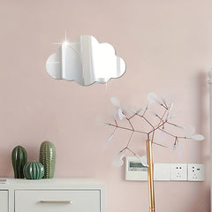 Acrylic Cloud Mirror Stickers for Kids and Girls