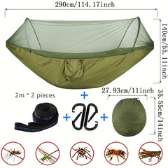 Quick Open Nylon Camping Hammock with Mosquito Net