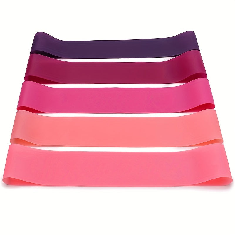 5pcs TPE Resistance Bands Elastic Bands For Exercise with 5 Resistance Levels