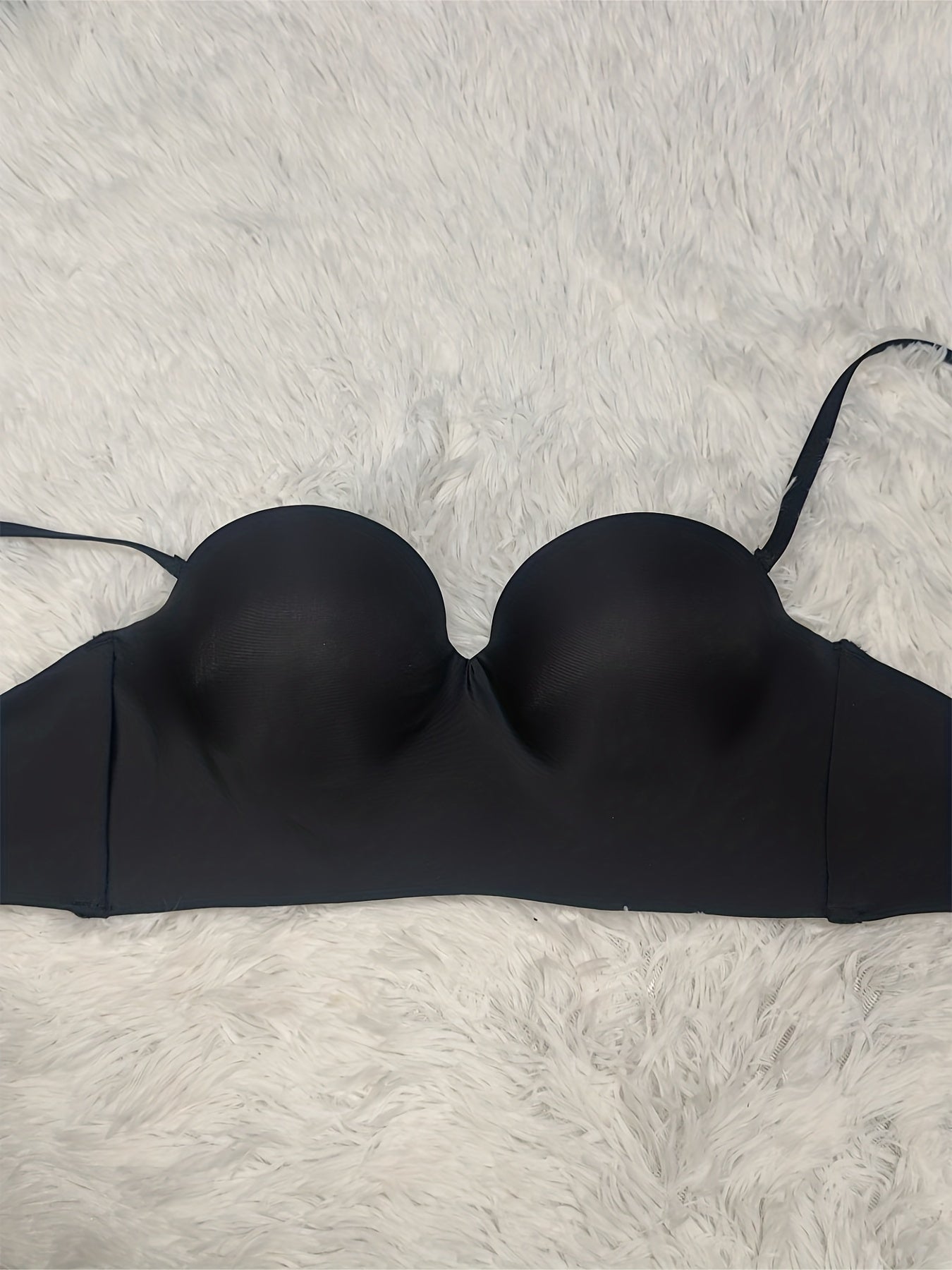 Glossy Thick Cup Everyday Bra Breathable Push Up Intimates Bra