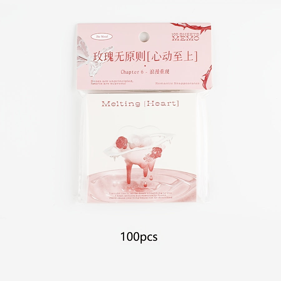 Romantic Sticky Notes - 100 Sheets