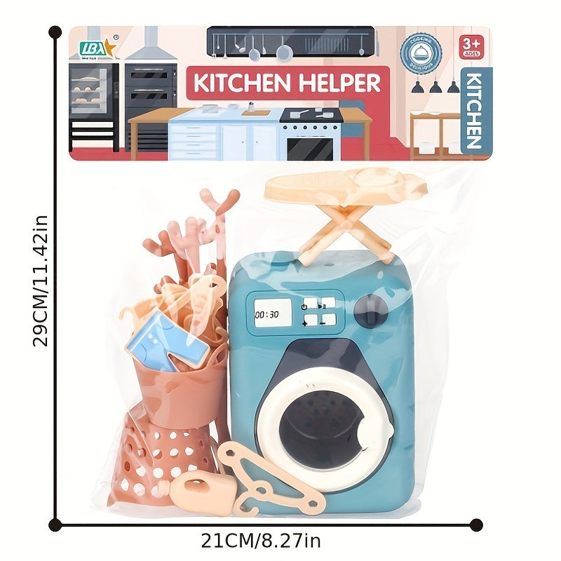 House Toy Washing Machine Set Educational Interactive