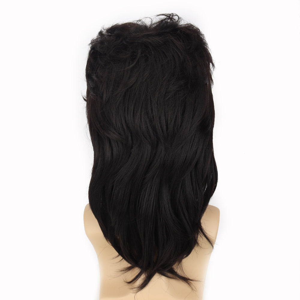 Men's Curved Cropped Wig for Stylish Look