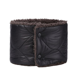Winter Plus Velvet Button Bib Neck Guard Warm Double sided Neck Sleeve