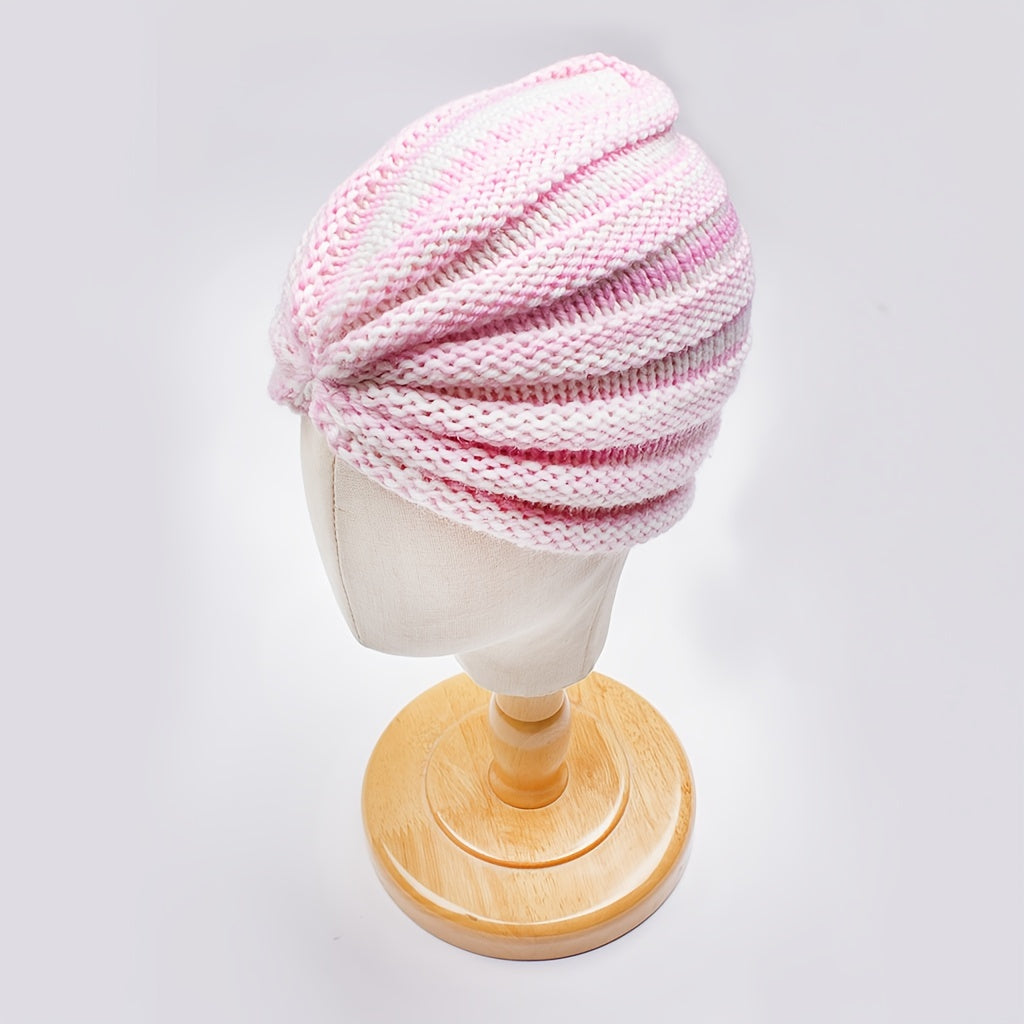 Children's Knitted Wool Hat with Ear Protection for Newborns
