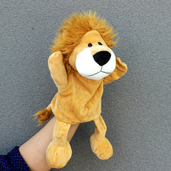 Adorable Lion Hand Puppet Cartoon Animal Plush Toy for Kids