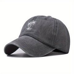 Embroidered Coconut Washed Woven Baseball Cap