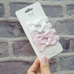 4pcs Girls Candy Bow Hair Clip And Sweet Hair Accessories