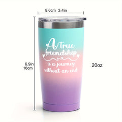 20oz Stainless Steel Water Cup Straw Gradient Bottle for Sports Fitness Travel