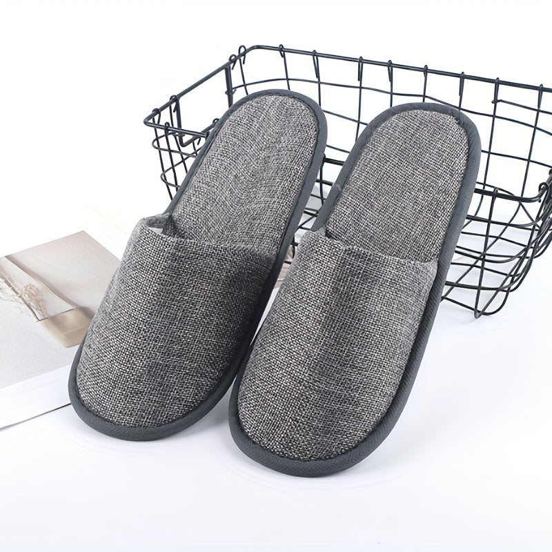 Home Linen Disposable Slippers Closed Toe Easy Pack