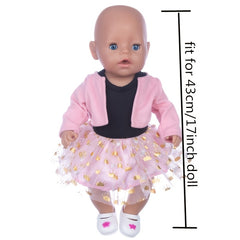 Dress Coat Doll Clothes for 17inch Doll Not Include Doll And Shoes