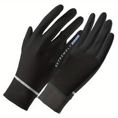 Breathable Ice Silk Gloves Short Touchscreen Cycling Gloves