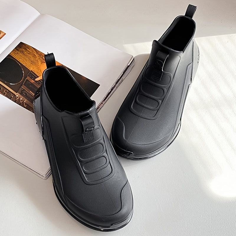 Women's Waterproof Non-slip Rain Boots - Short Rubber Kitchen Work Shoes