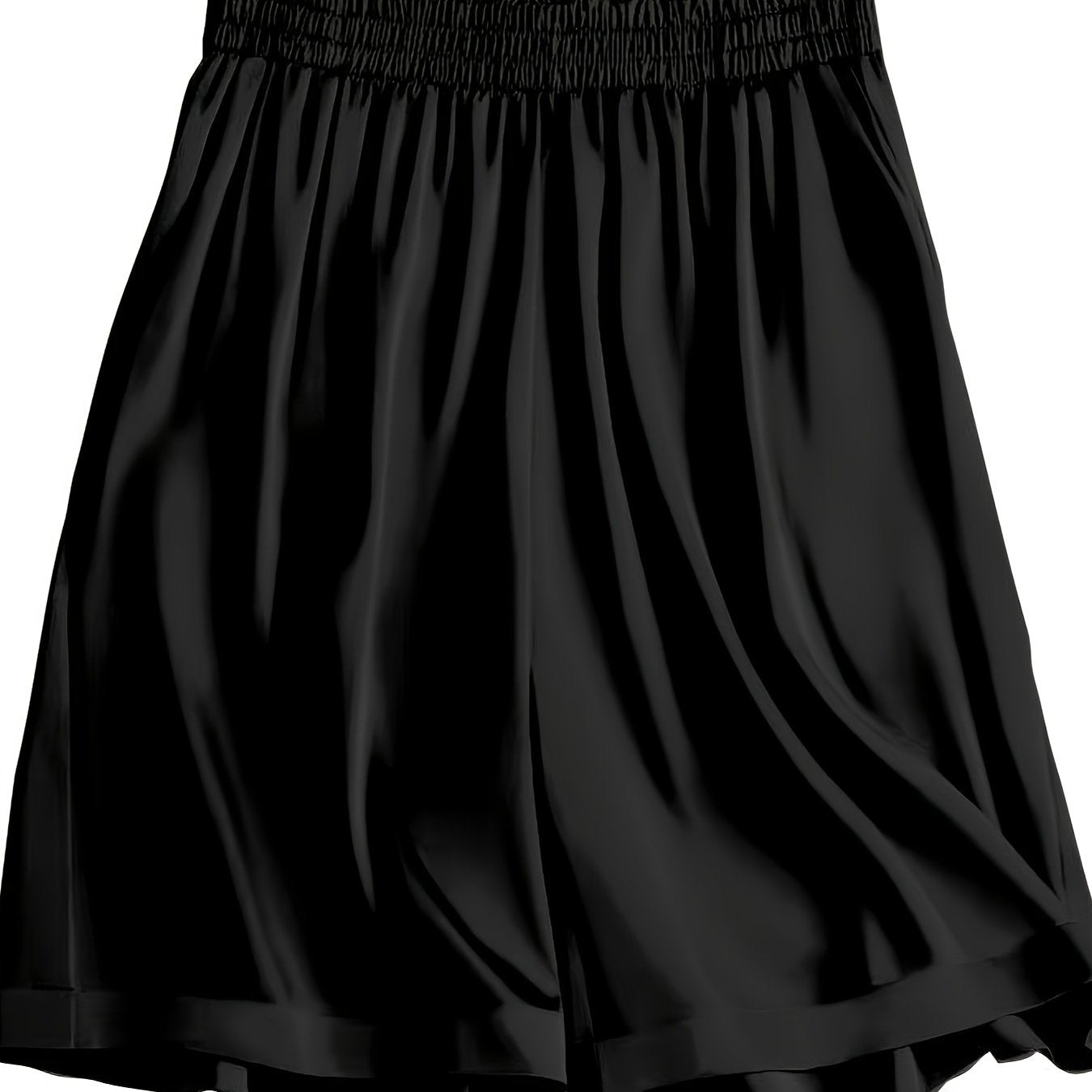 Women's Solid Elastic High Rise Summer Shorts