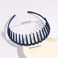 Men's Headband with Teeth Invisible Hair Tie for Back to Head Hairstyle
