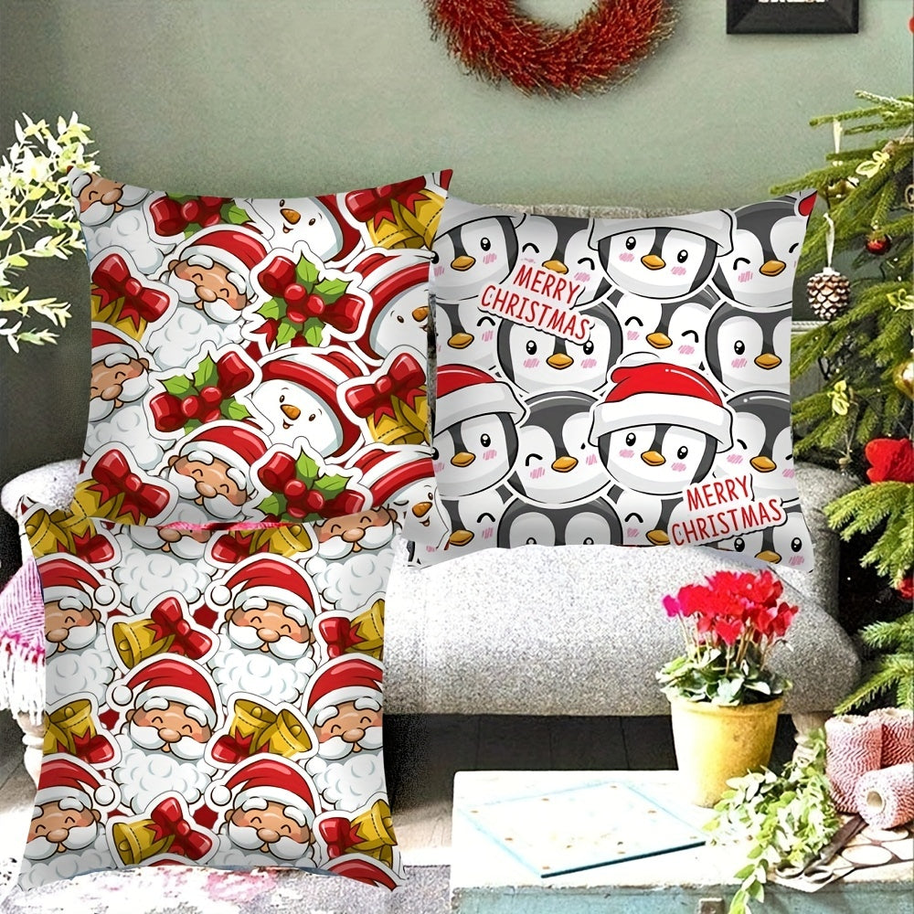 Cartoon Pillowcase Christmas Gift Living Room Bedroom Cushion Cover