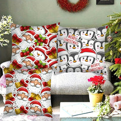 Cartoon Pillowcase Christmas Gift Living Room Bedroom Cushion Cover