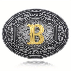 Embossed Belt Buckle for Men Western Cowboy Punk Hip Hop Accessories