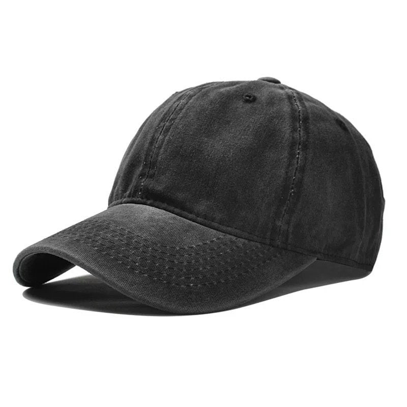 Duck Tongue Cap Washed Old Retro Soft Top Baseball Cap