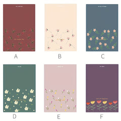 1pc Baby Thank You Card Retro Floral Greeting Card