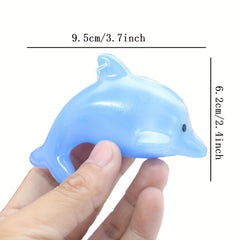 2pcs Dolphin Pendants Night Lights Colorful Light Small Gift Ligation Rope