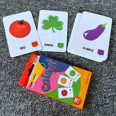 Visual Word Flashcards Set - Letters, Animals, Fruits, Colors, Body Parts