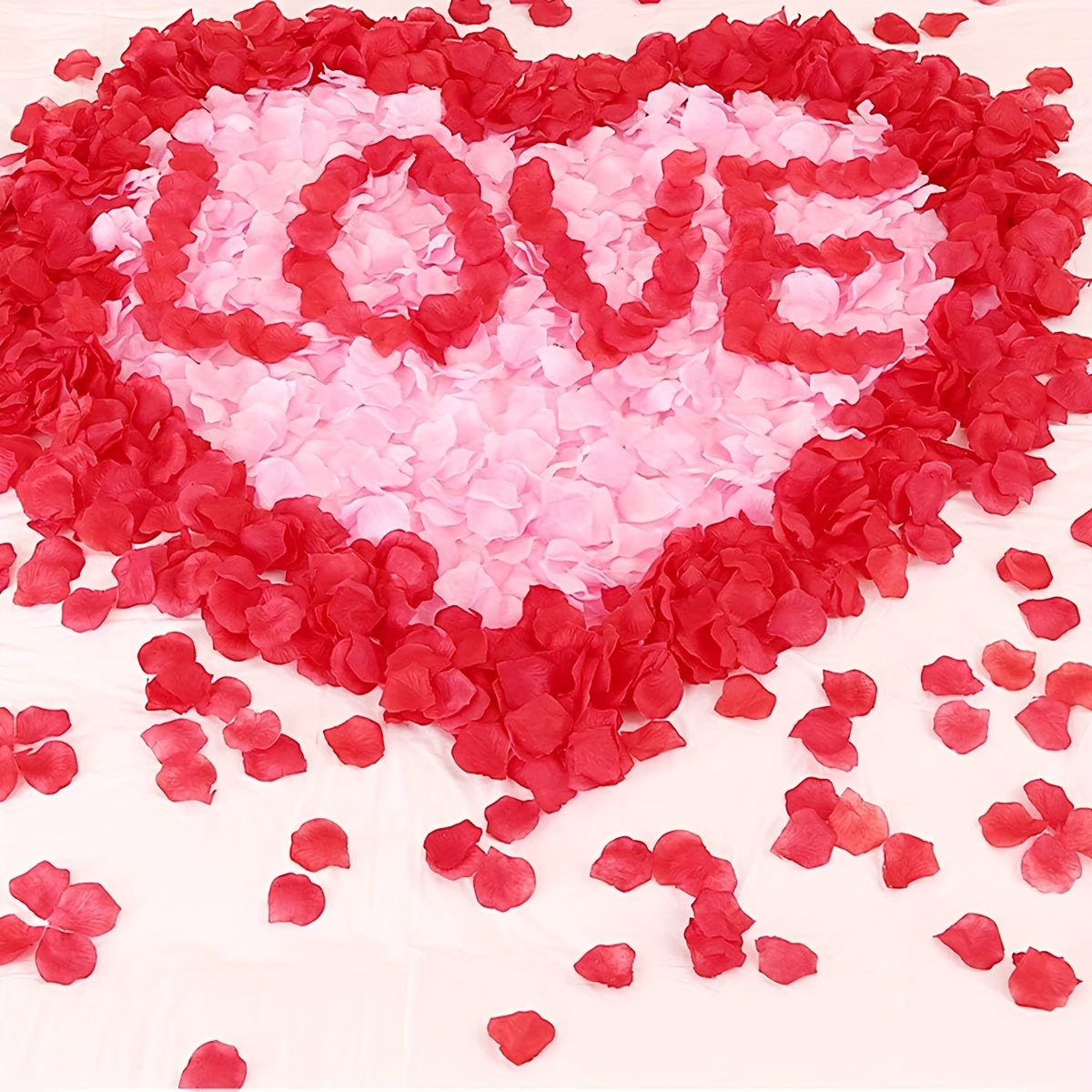 1000pcs Red Rose Petals for Romantic Nights & Wedding Decor