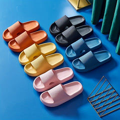 Men's Cloud Slides Casual Non slip Platform Slippers Comfortable House Shoes