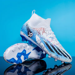 Boy's Spiked Football Cleat Non Slip Outdoor Soccer Shoes