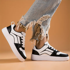 Women's Sporty Skate Shoes Low Thick Bottom Casual Sneakers Lightweight