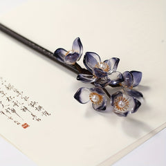 Vintage Sandalwood Flower Hairpin Wooden Hair Accessory