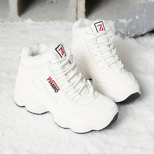 Women's High Top Plush Inner Thermal Sports Sneakers
