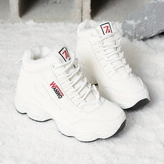 Women's High Top Plush Inner Thermal Sports Sneakers