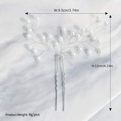 Faux Pearl Silvery Hairpin Bridal Wedding Bobby Pin Party Favor Decorations