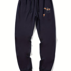 Raccoon In The Pocket Drawstring Joggers Men's Sweatpants
