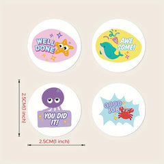 Reward Stickers 500 Sheets - Ocean Animal Award Stickers