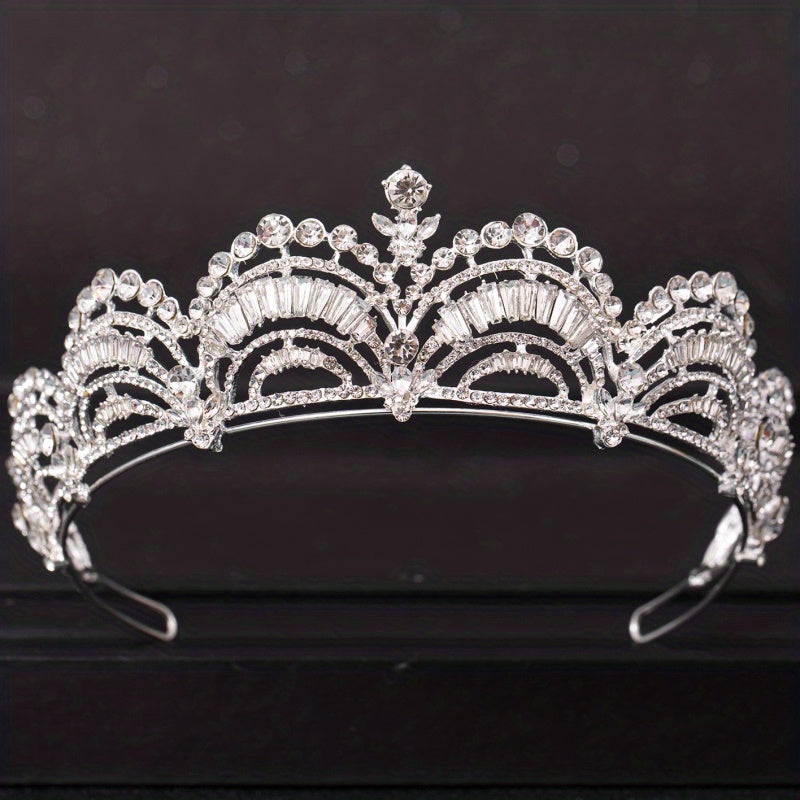Bridal Rhinestone Tiara Crown Crystal Hairpiece