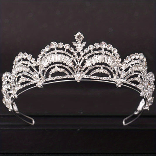 Bridal Rhinestone Tiara Crown Crystal Hairpiece