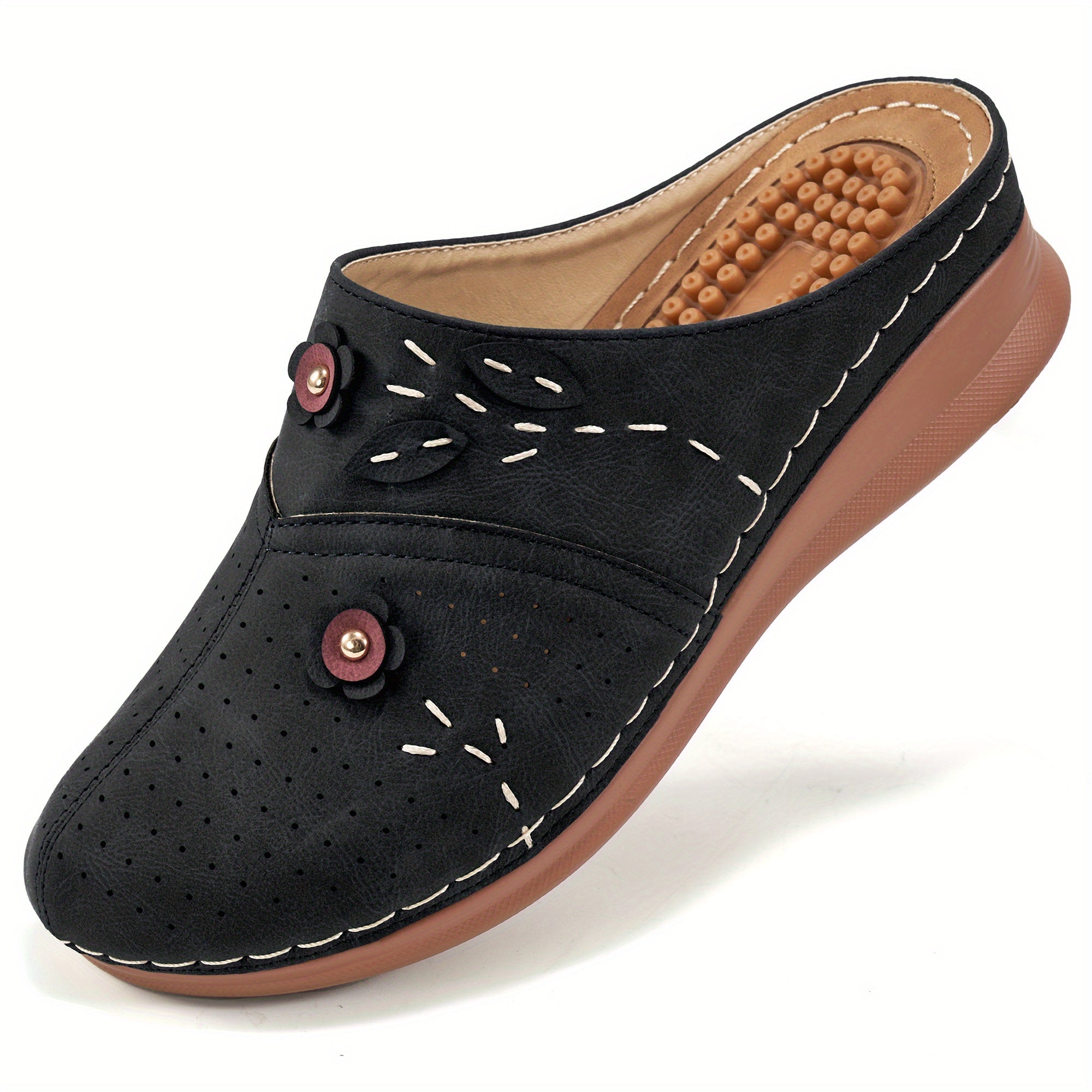 Women's Retro Massage Mules Comfort Sandals