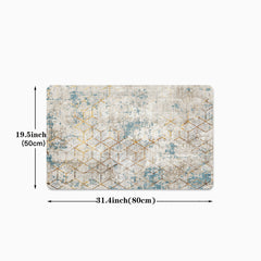 Absorbent Anti Slip Kitchen and Bath Mat Modern Abstract