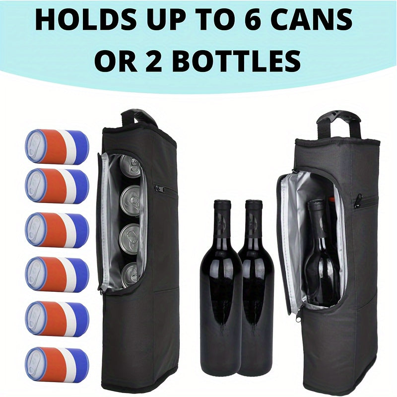 Golf Cooling Bag Insulated Soft Cooler Holds 6 Cans Beer Wine Perfect Men