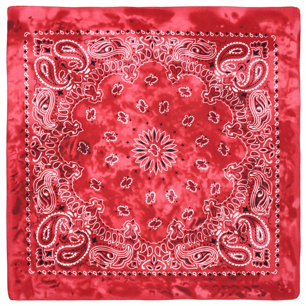 12 Pack Tie Dye Bandana Cotton Bandanas Cowboy Paisley Handkerchiefs