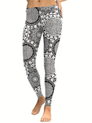 Tribal Pattern Printed Leggings for Women
