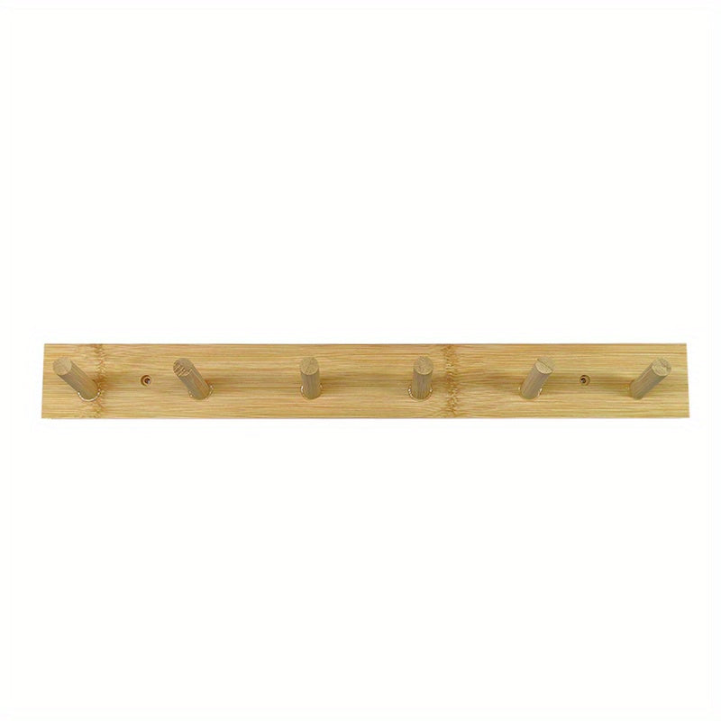 Nordic Solid Wood Hook Wall Hanging Clothes Rack