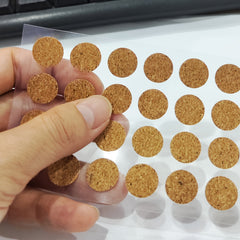 160pcs Vintage Round Labels Wooden Mini Stickers Waterproof Handwriting Tags