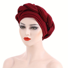 Big Turban Cap Classic Head Wrap Elastic Head Scarf Ramadan Hijab Hats