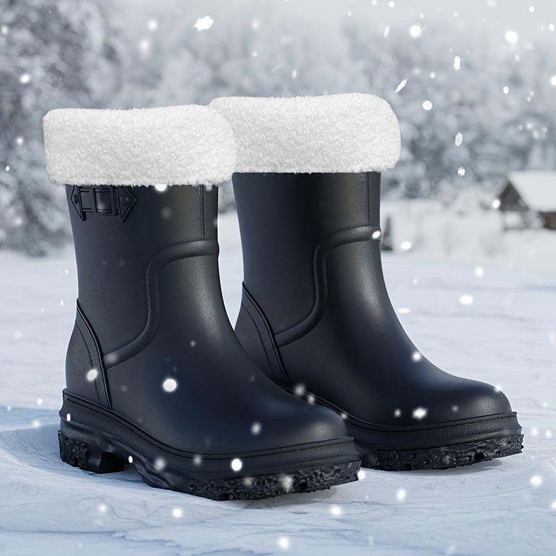 Women's Waterproof Casual Rain Boots Lightweight Non slip Shoes